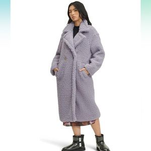 Ugg gertrude teddy coat in pastel purple